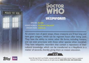2015 Topps Doctor Who #112 Vespiform Back