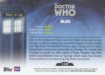 2015 Topps Doctor Who #119 Alex. Back
