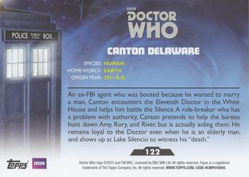 2015 Topps Doctor Who #122 Canton Delaware Back