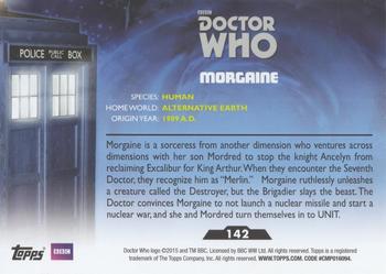 2015 Topps Doctor Who #142 Morgaine Back