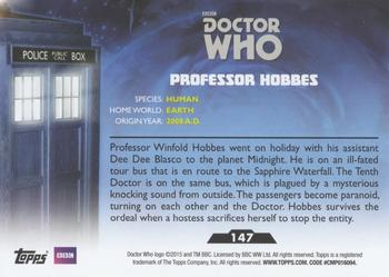 2015 Topps Doctor Who #147 Professor Hobbes Back