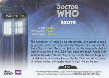 2015 Topps Doctor Who #151 Rosita Back