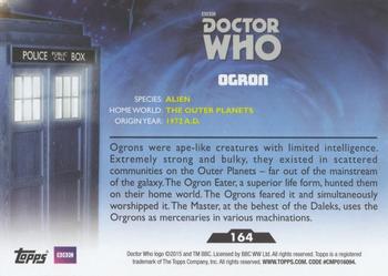 2015 Topps Doctor Who #164 Ogron Back
