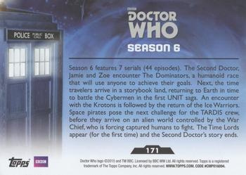 2015 Topps Doctor Who #171 Season 6 Back