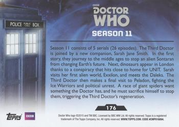 2015 Topps Doctor Who #176 Season 11 Back