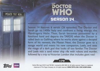 2015 Topps Doctor Who #179 Season 14 Back
