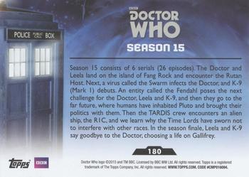 2015 Topps Doctor Who #180 Season 15 Back