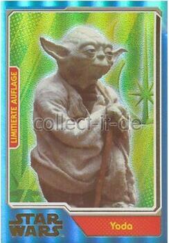 2015 Topps Star Wars Journey to the Force Awakens (UK version) - Limited Edition #UB Yoda Front