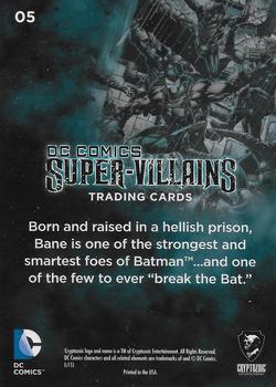 2015 Cryptozoic DC Comics Super-Villains #5 Bane Back