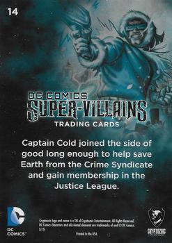 2015 Cryptozoic DC Comics Super-Villains #14 Captain Cold Back
