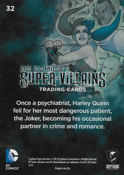 2015 Cryptozoic DC Comics Super-Villains #32 Harley Quinn Back