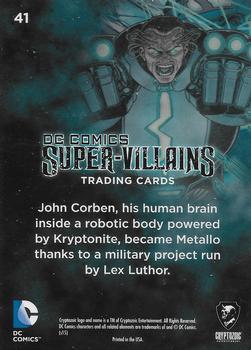 2015 Cryptozoic DC Comics Super-Villains #41 Metallo Back