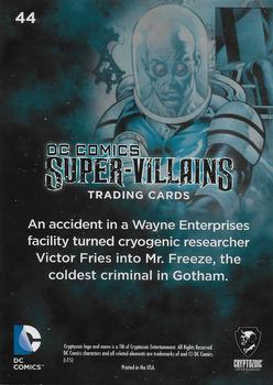 2015 Cryptozoic DC Comics Super-Villains #44 Mr. Freeze Back