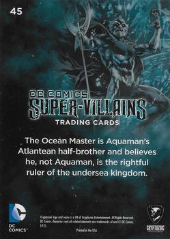 2015 Cryptozoic DC Comics Super-Villains #45 Ocean Master Back