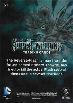 2015 Cryptozoic DC Comics Super-Villains #51 Reverse-Flash Back