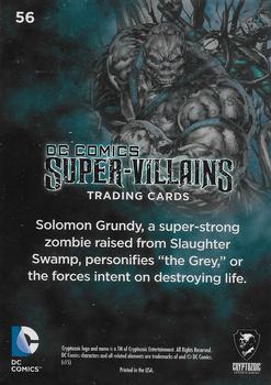 2015 Cryptozoic DC Comics Super-Villains #56 Solomon Grundy Back