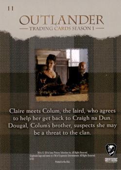 2016 Cryptozoic Outlander Season 1 #11 Claire Beauchamp from France Back