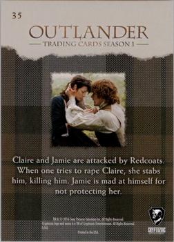 2016 Cryptozoic Outlander Season 1 #35 Claire Defends Herself Back