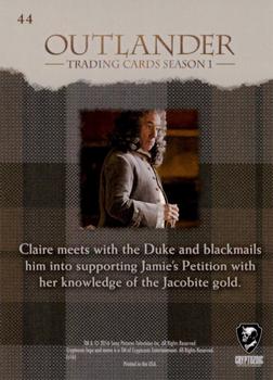 2016 Cryptozoic Outlander Season 1 #44 The Duke of Sandringham Back