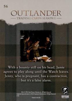 2016 Cryptozoic Outlander Season 1 #56 The Price for Protection Back
