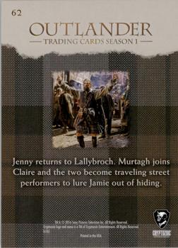 2016 Cryptozoic Outlander Season 1 #62 Fortune-Telling and the Boogie Woogie Back
