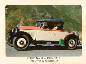 1978 Sanitarium Weet-Bix The World of Vintage & Veteran Cars #3 1925 Nash Front