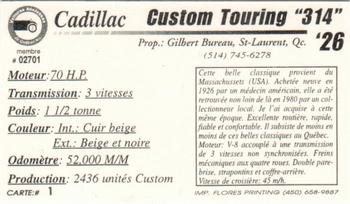 2000 VAQ Voitures Anciennes du Québec #1 Cadillac Custom Touring 