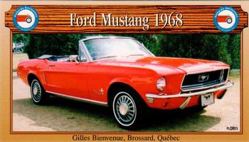 2000 VAQ Voitures Anciennes du Québec #19 Ford Mustang 1968 Front