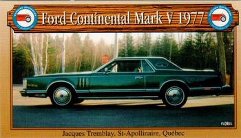 2000 VAQ Voitures Anciennes du Québec #30 Ford Continental Mark V 1977 Front