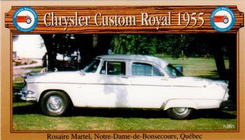 2000 VAQ Voitures Anciennes du Québec #45 Chrysler Custom Royal 1955 Front