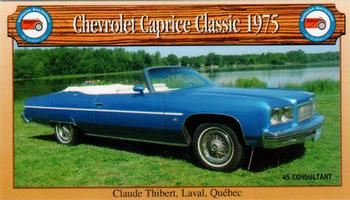 2000 VAQ Voitures Anciennes du Québec #804 Chevrolet Caprice Classic 1975 Front