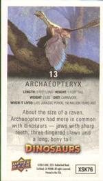 2015 Upper Deck Dinosaurs - Canvas Mini #13 Archaeopteryx Back