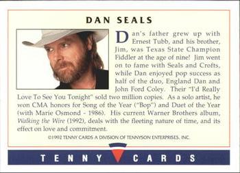 1992 Tenny Super Country Music #NNO Dan Seals Back
