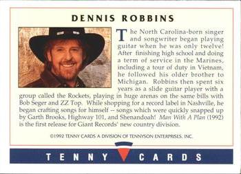 1992 Tenny Super Country Music #NNO Dennis Robbins Back