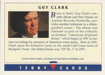 1992 Tenny Super Country Music #NNO Guy Clark Back