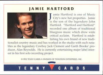 1992 Tenny Super Country Music #NNO Jamie Hartford Back