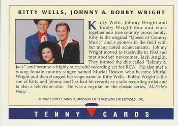 1992 Tenny Super Country Music #NNO Kitty Wells / Johnny Wright / Bobby Wright Back