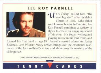 1992 Tenny Super Country Music #NNO Lee Roy Parnell Back