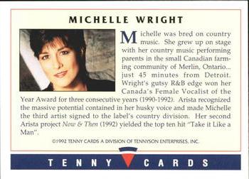 1992 Tenny Super Country Music #NNO Michelle Wright Back