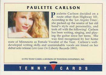 1992 Tenny Super Country Music #NNO Paulette Carlson Back