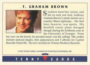 1992 Tenny Super Country Music #NNO T. Graham Brown Back