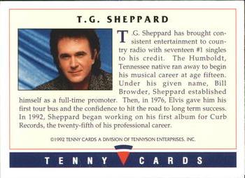 1992 Tenny Super Country Music #NNO T.G. Sheppard Back