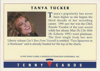 1992 Tenny Super Country Music #NNO Tanya Tucker Back
