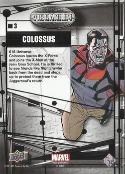 2015 Upper Deck Marvel Vibranium #3 Colossus Back