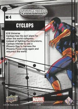 2015 Upper Deck Marvel Vibranium #4 Cyclops Back