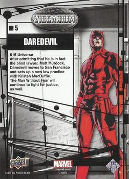 2015 Upper Deck Marvel Vibranium #5 Daredevil Back