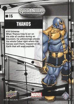 2015 Upper Deck Marvel Vibranium #15 Thanos Back
