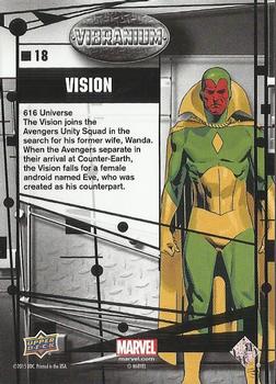 2015 Upper Deck Marvel Vibranium #18 Vision Back