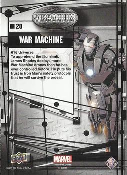 2015 Upper Deck Marvel Vibranium #20 War Machine Back