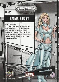 2015 Upper Deck Marvel Vibranium #22 Emma Frost Back